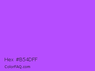 Hex #b54dff Color Image