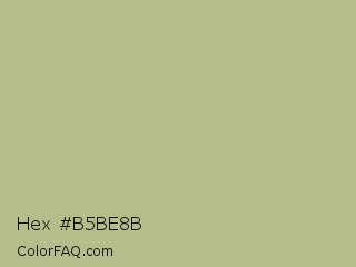Hex #b5be8b Color Image