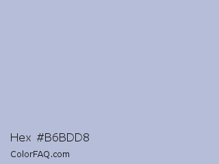 Hex #b6bdd8 Color Image