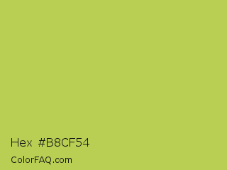 Hex #b8cf54 Color Image