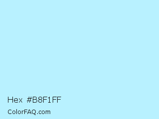 Hex #b8f1ff Color Image
