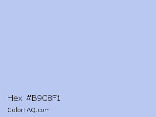 Hex #b9c8f1 Color Image