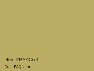 Hex #baac63 Color Image