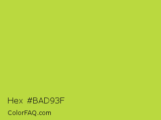 Hex #bad93f Color Image