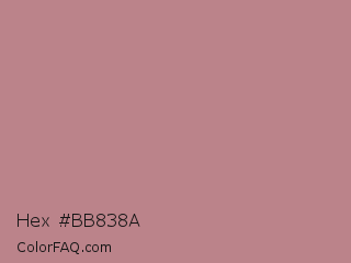 Hex #bb838a Color Image