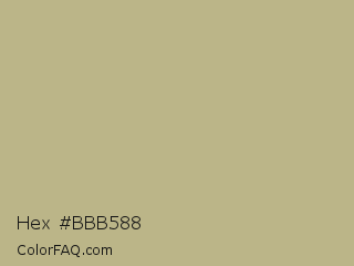 Hex #bbb588 Color Image