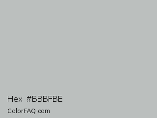 Hex #bbbfbe Color Image