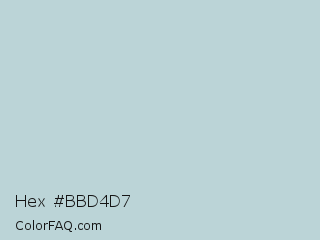 Hex #bbd4d7 Color Image