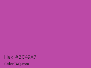 Hex #bc49a7 Color Image