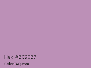 Hex #bc90b7 Color Image
