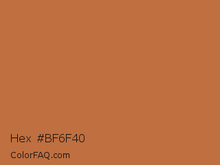 Hex #bf6f40 Color Image