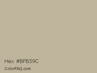 Hex #bfb59c Color Image