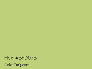 Hex #bfd07b Color Image