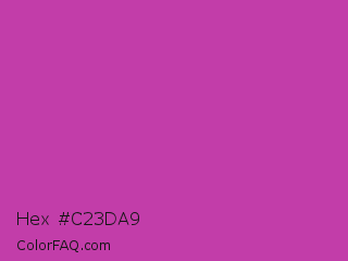 Hex #c23da9 Color Image
