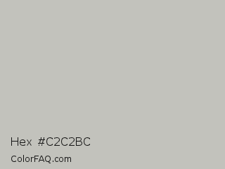 Hex #c2c2bc Color Image