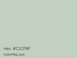 Hex #c2cfbf Color Image