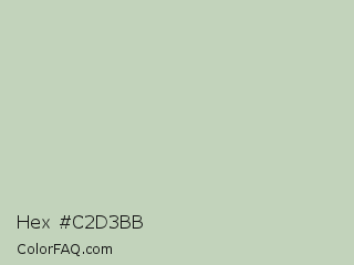Hex #c2d3bb Color Image