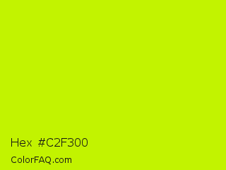 Hex #c2f300 Color Image