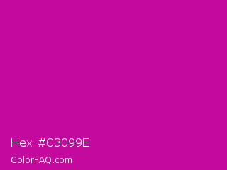 Hex #c3099e Color Image