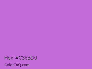 Hex #c36bd9 Color Image