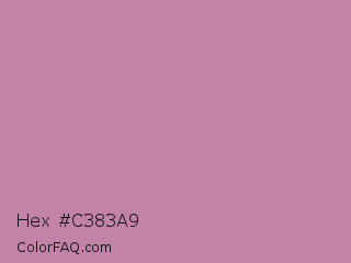 Hex #c383a9 Color Image