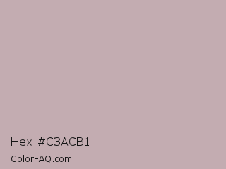 Hex #c3acb1 Color Image