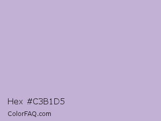 Hex #c3b1d5 Color Image