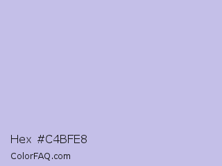 Hex #c4bfe8 Color Image