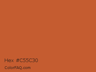 Hex #c55c30 Color Image