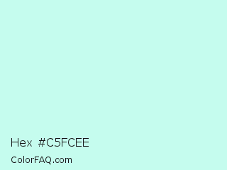 Hex #c5fcee Color Image