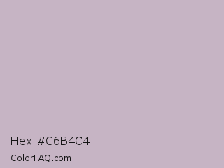Hex #c6b4c4 Color Image