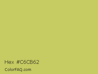 Hex #c6cb62 Color Image