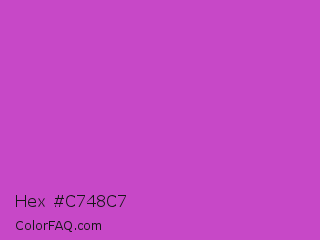 Hex #c748c7 Color Image