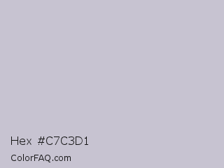 Hex #c7c3d1 Color Image