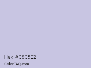 Hex #c8c5e2 Color Image