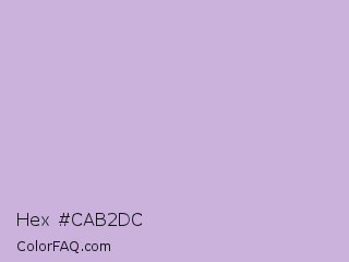 Hex #cab2dc Color Image