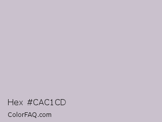 Hex #cac1cd Color Image