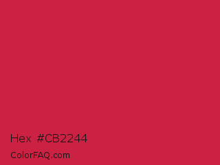 Hex #cb2244 Color Image