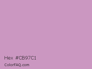 Hex #cb97c1 Color Image