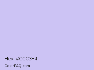 Hex #ccc3f4 Color Image