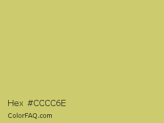 Hex #cccc6e Color Image