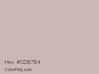 Hex #cdb7b4 Color Image