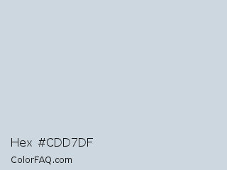 Hex #cdd7df Color Image