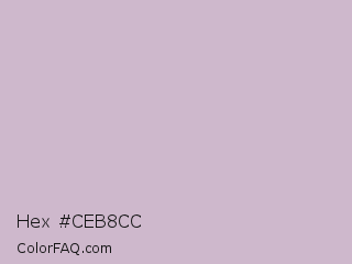 Hex #ceb8cc Color Image