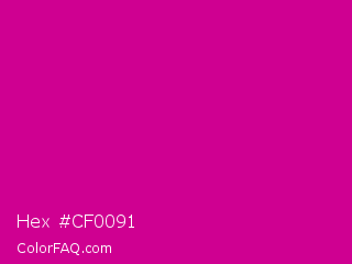 Hex #cf0091 Color Image