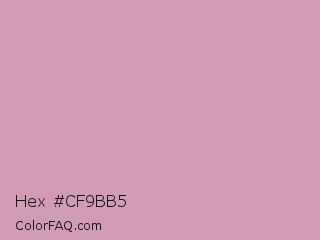 Hex #cf9bb5 Color Image