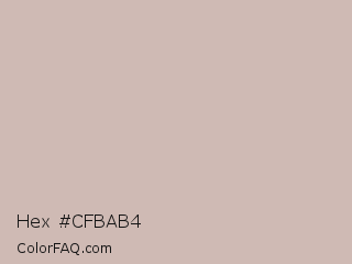 Hex #cfbab4 Color Image