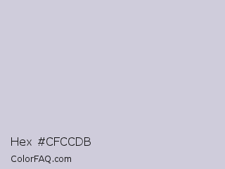 Hex #cfccdb Color Image