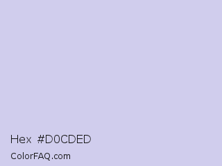 Hex #d0cded Color Image