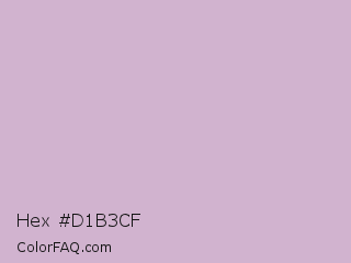 Hex #d1b3cf Color Image